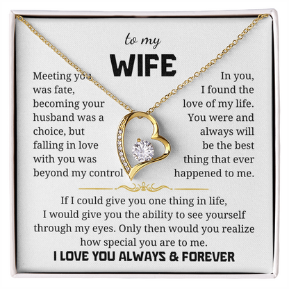 To My Wife  Forever Love Necklace