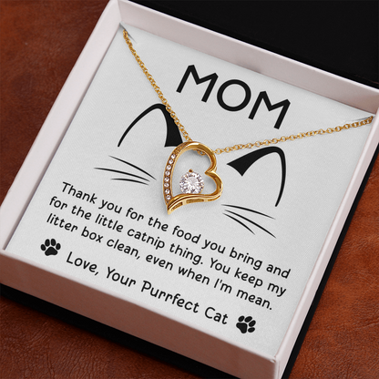 Purffect Cat Forever Love Necklace