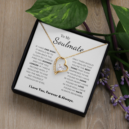 To My Soulmate  Forever Love Necklace