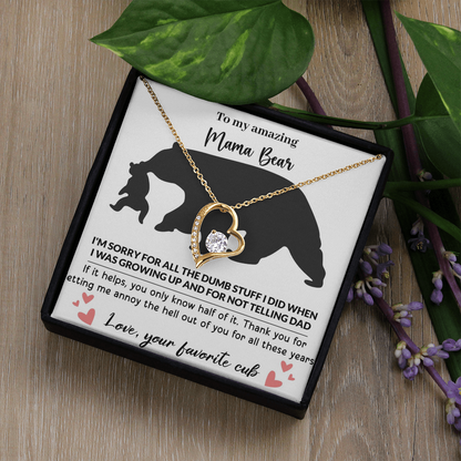 Mama Bear Forever Love Necklace