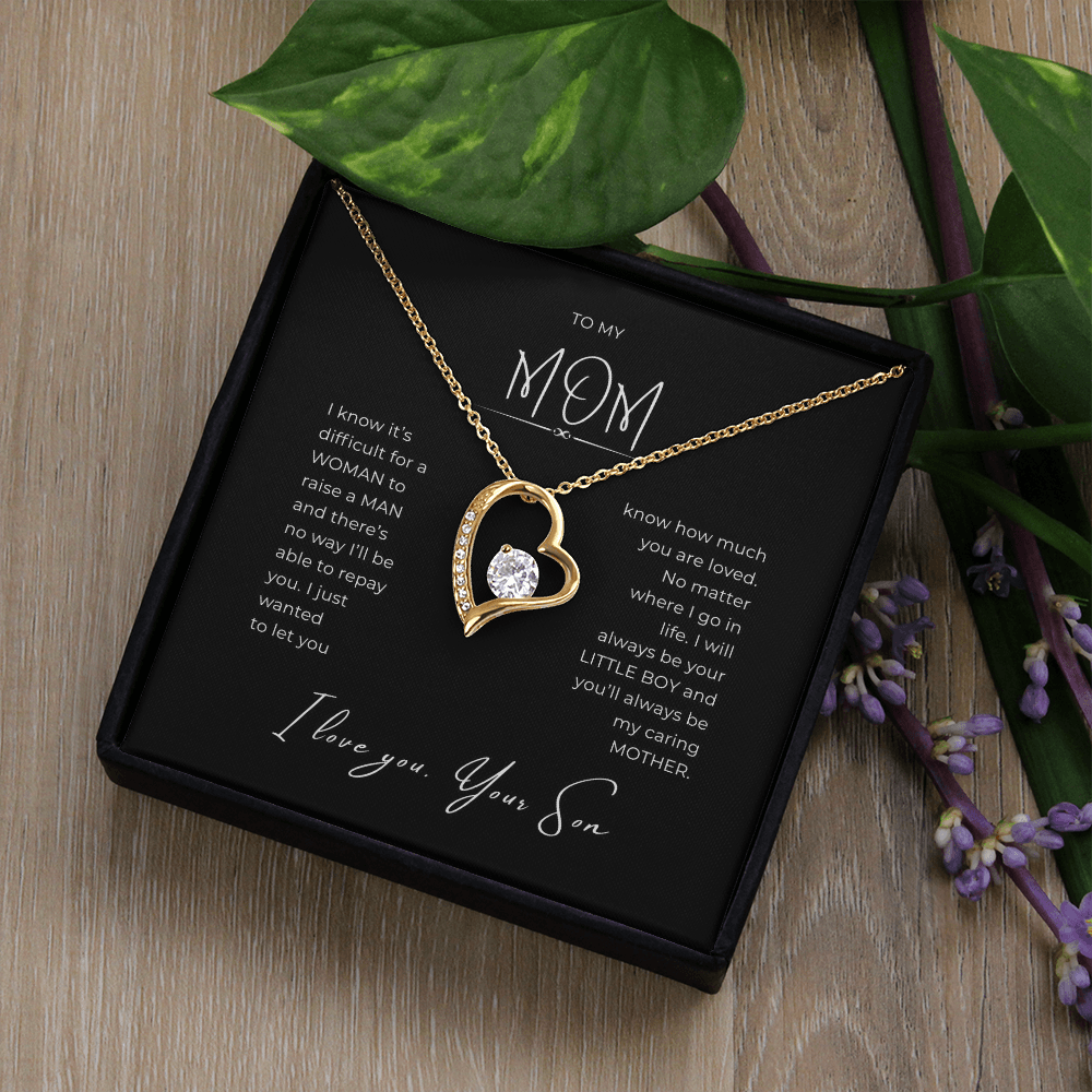 To My Mom Interlocking Hearts Necklace