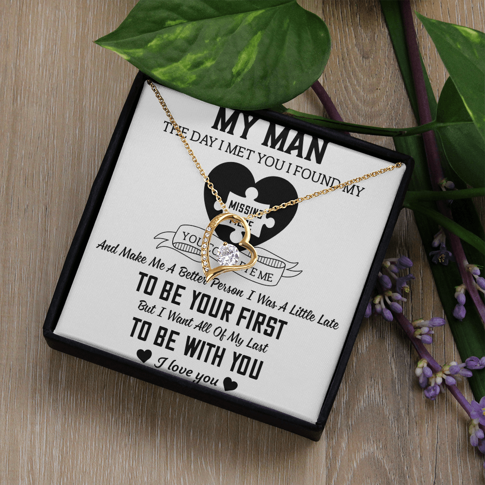 To My Man Forever Love Necklace