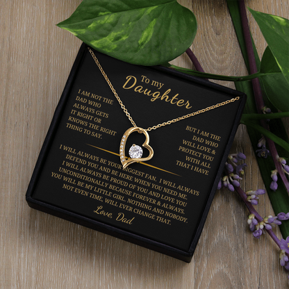 To My Daughter  Forever Love Necklace