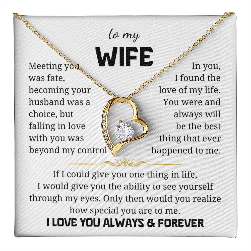 To My Wife  Forever Love Necklace