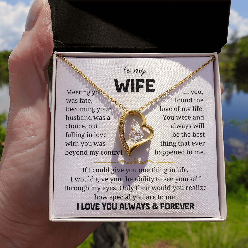 To My Wife  Forever Love Necklace
