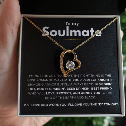 To My Soulmate Forever Love Necklace