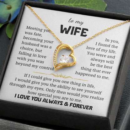 To My Wife  Forever Love Necklace