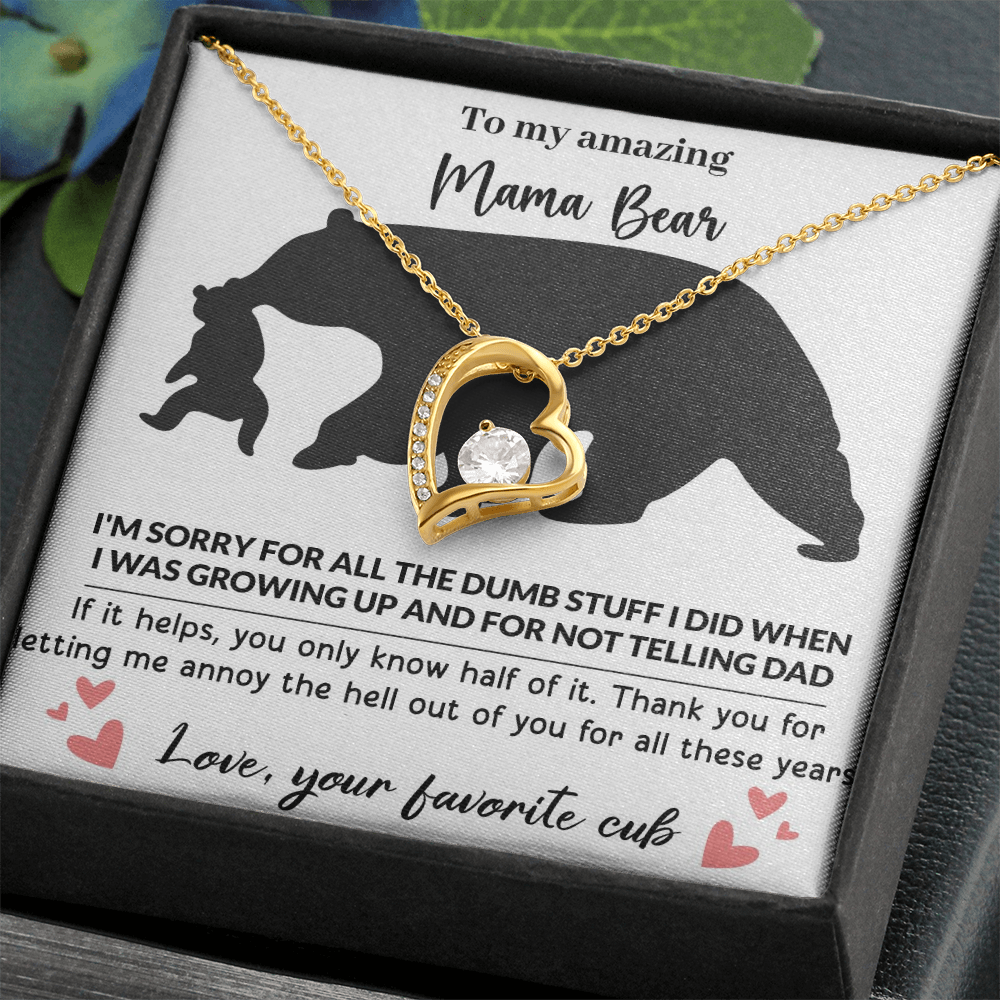 Mama Bear Forever Love Necklace