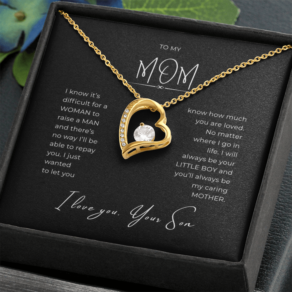 To My Mom Interlocking Hearts Necklace