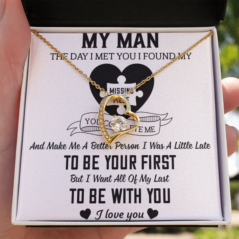 To My Man Forever Love Necklace
