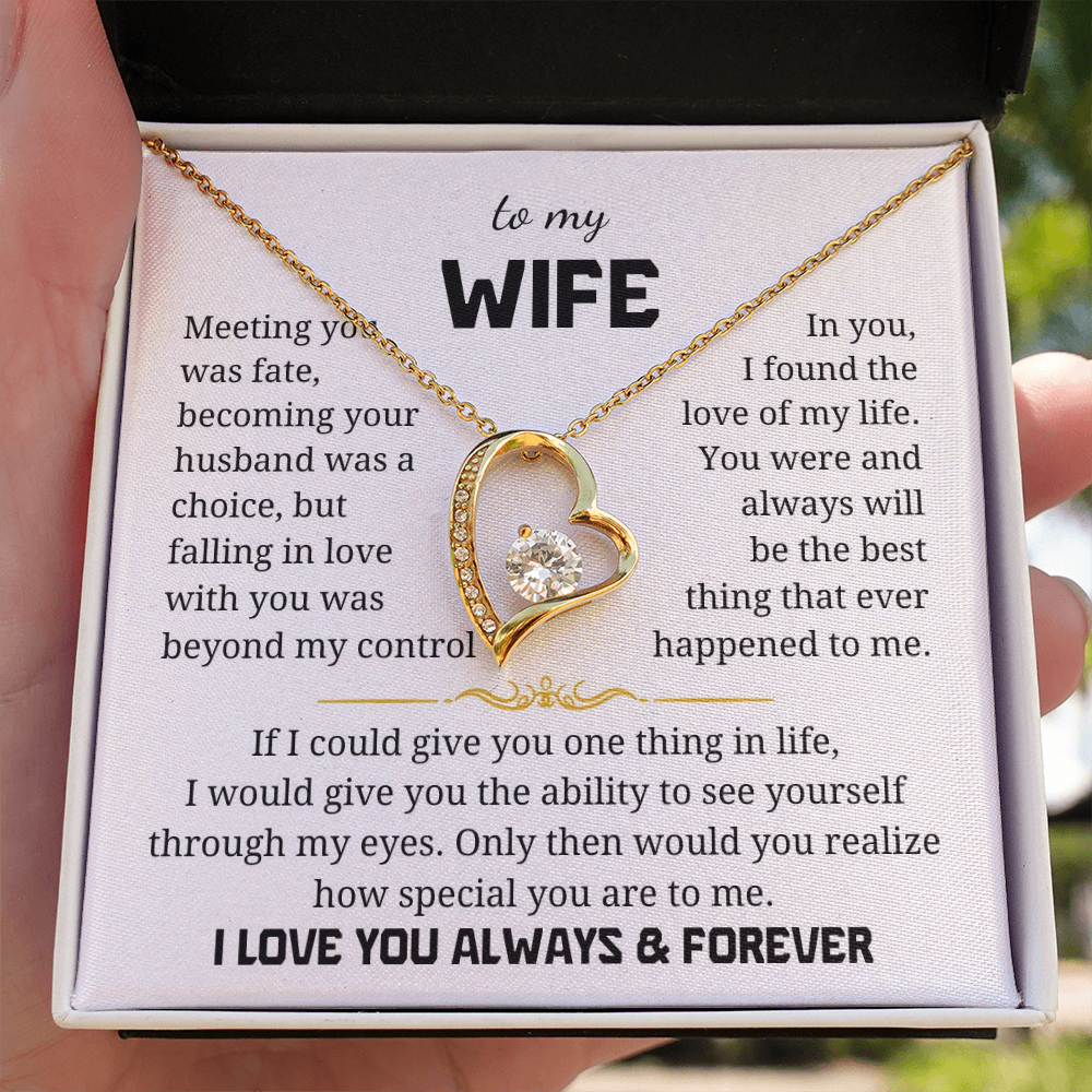 To My Wife  Forever Love Necklace