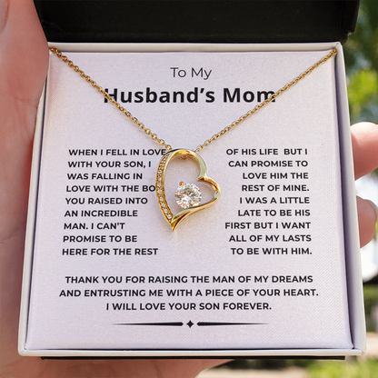 To My Husband's Mom Forever Love Necklace