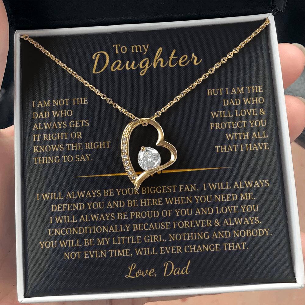 To My Daughter  Forever Love Necklace