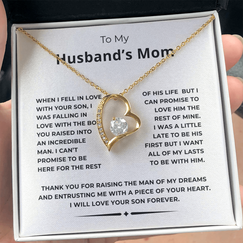 To My Husband's Mom Forever Love Necklace
