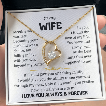 To My Wife  Forever Love Necklace