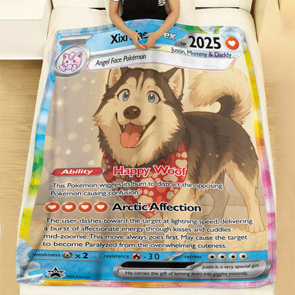 Personalized PKM Pet Photo Art Blanket - Pet Edition