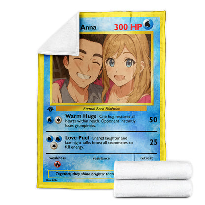 Personalized PKM Photo Art Blanket - Anniversary Edition