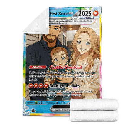 Personalized PKM Photo Art Blanket - Family Edition