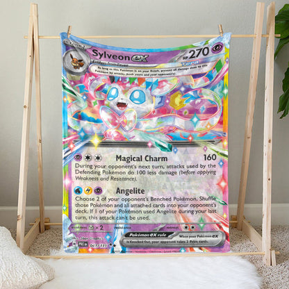 PKM Sylveon EX Custom Fleece Blanket