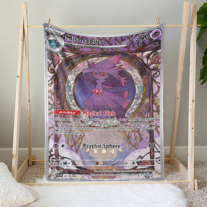 PKM Mismagius Custom Fleece Blanket