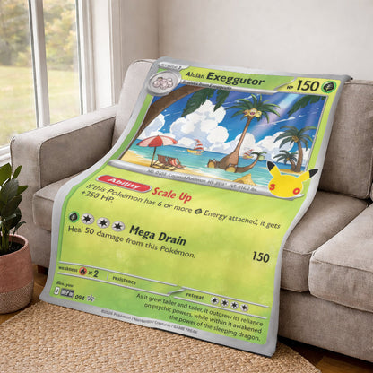 PKM Exeggutor Custom Fleece Printed Blanket