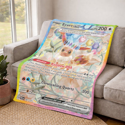 PKM Eevee EX Custom Fleece Blanket
