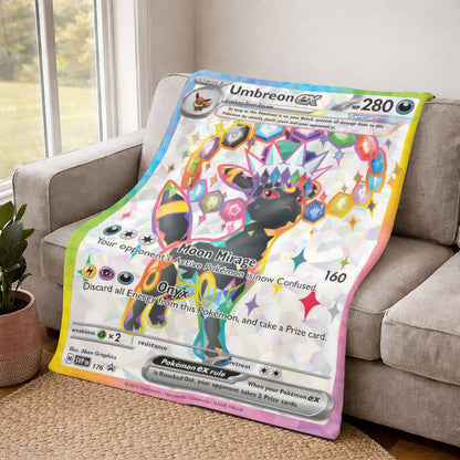 PKM Umbreon EX Custom Fleece Blanket