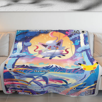 PKM Zorua Card Custom Fleece Blanket
