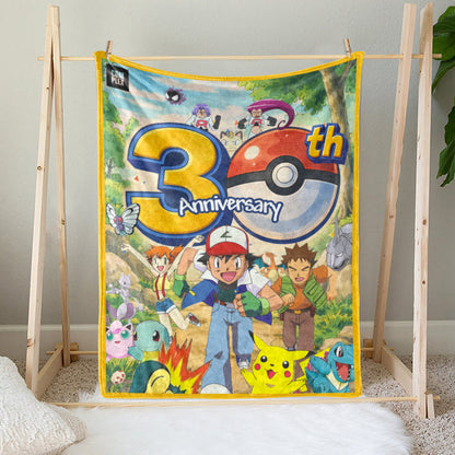 PKM Custom 30th Anniversary Fleece Blanket
