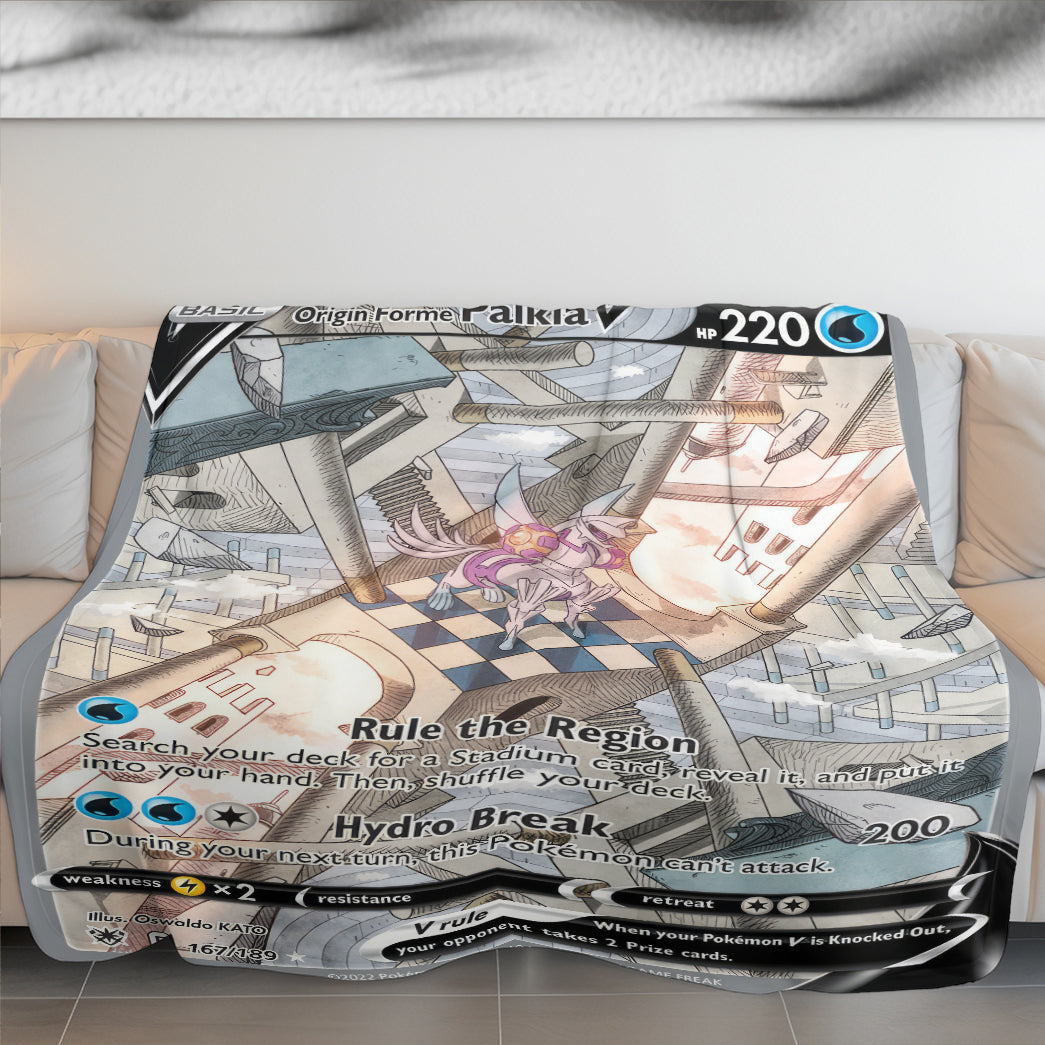 PKM Palkia V Custom Fleece Blanket