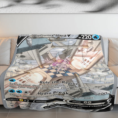 PKM Palkia V Custom Fleece Blanket