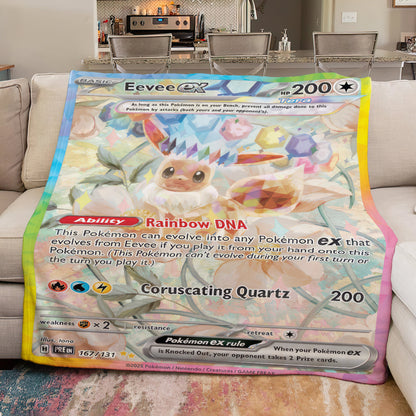 PKM Eevee EX Custom Fleece Blanket