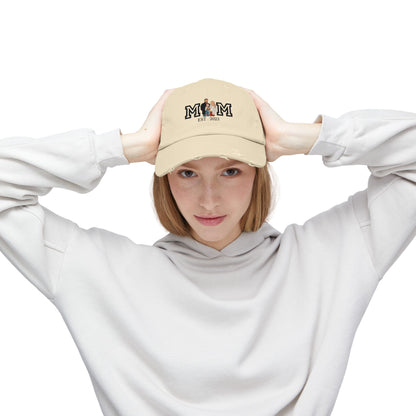 Custom MOM EST Unisex Distressed Cap