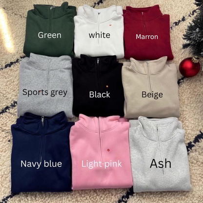 Valentine Personalized Embroidered Couple Photo Hoodie Sweatshirt T-Shirt