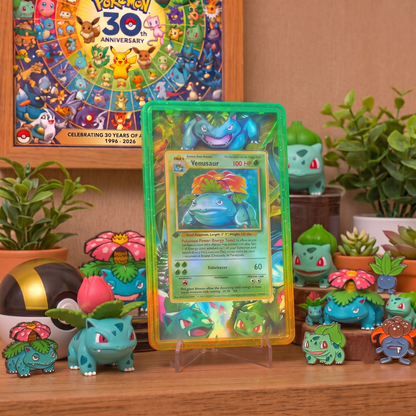 Custom Glitter Card Holder for PKM TCG, Charizard Orange Acrylic Trading Card Display Case, TCG Collector Gift