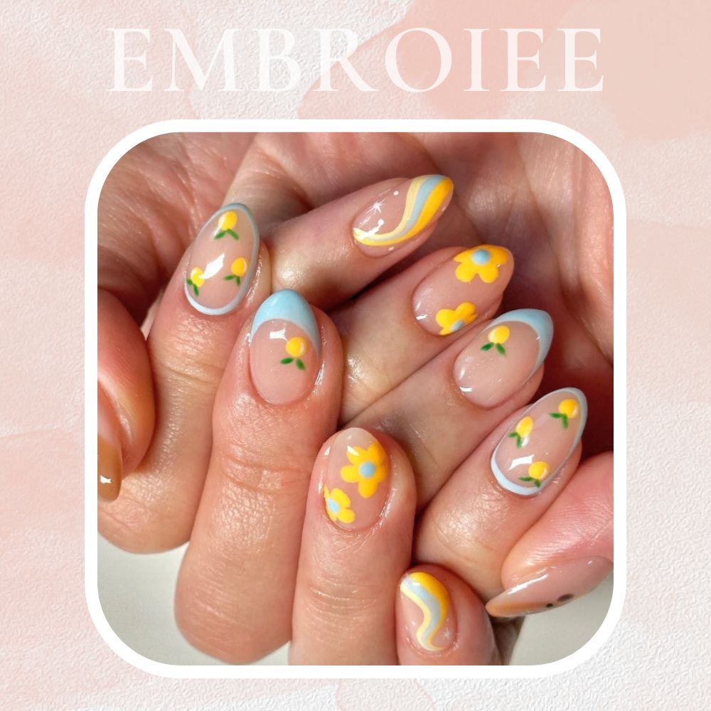 Summer Vibe Hand-painted Press On Nails