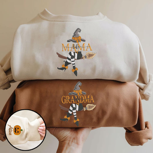 Halloween Personalized Embroidered Witches Life Hoodie Sweatshirt T-Shirt