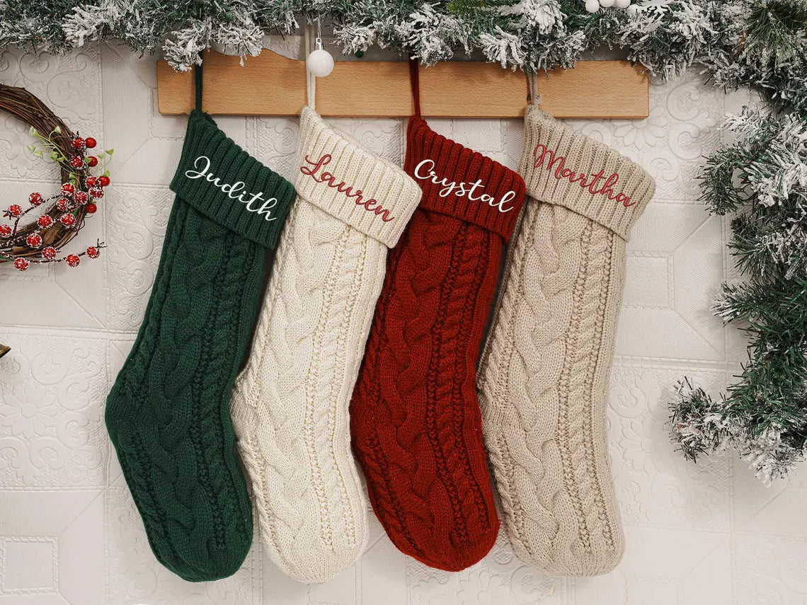 Personalized Embroidered Christmas Stocking with Name