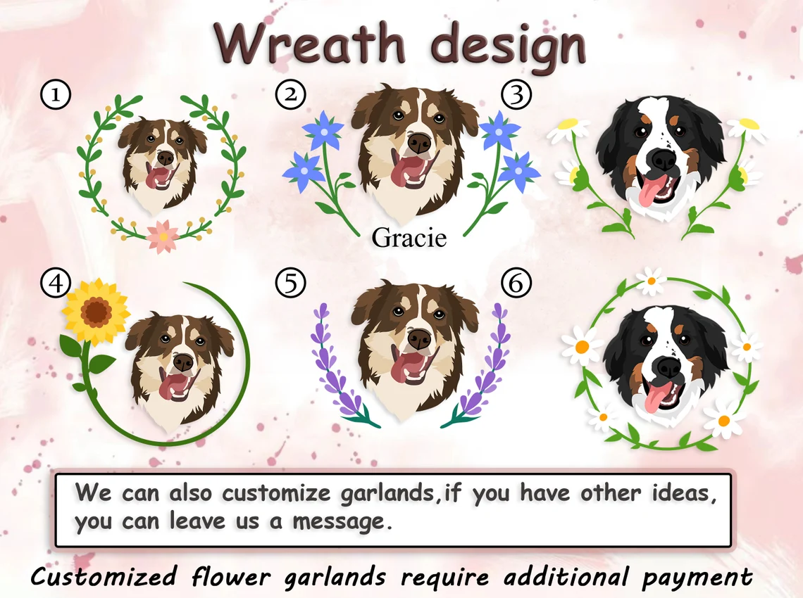 Personalized Embroidered Floral Pet Dog Cat Hoodie Sweatshirt T-Shirt