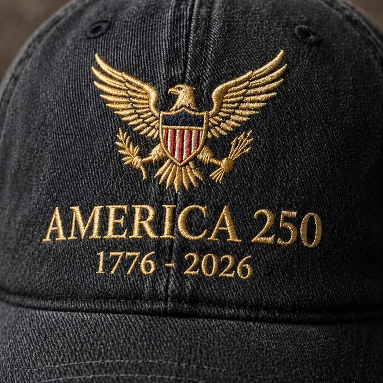 Custom Name America 250 Hat 1776–2026 Anniversary Embroidered Cap Hat