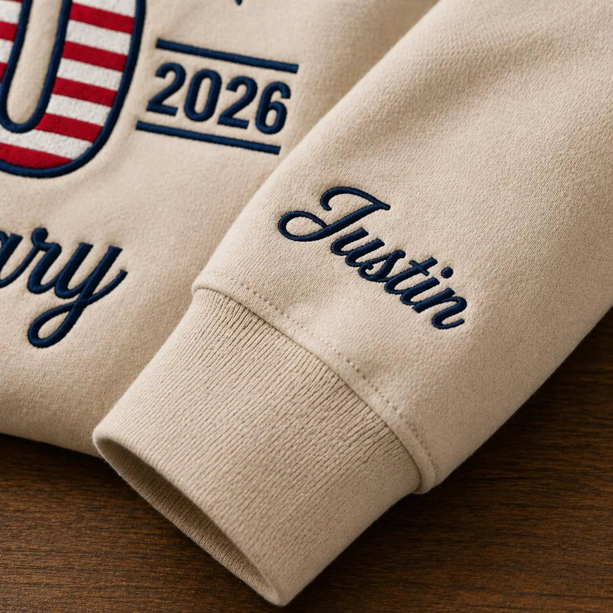 Embroidered Patriotic America 250 1776 to 2026 Quarter-Zip Sweatshirt, Hoodie Sweatshirt T-Shirt (Copy) (Copy)