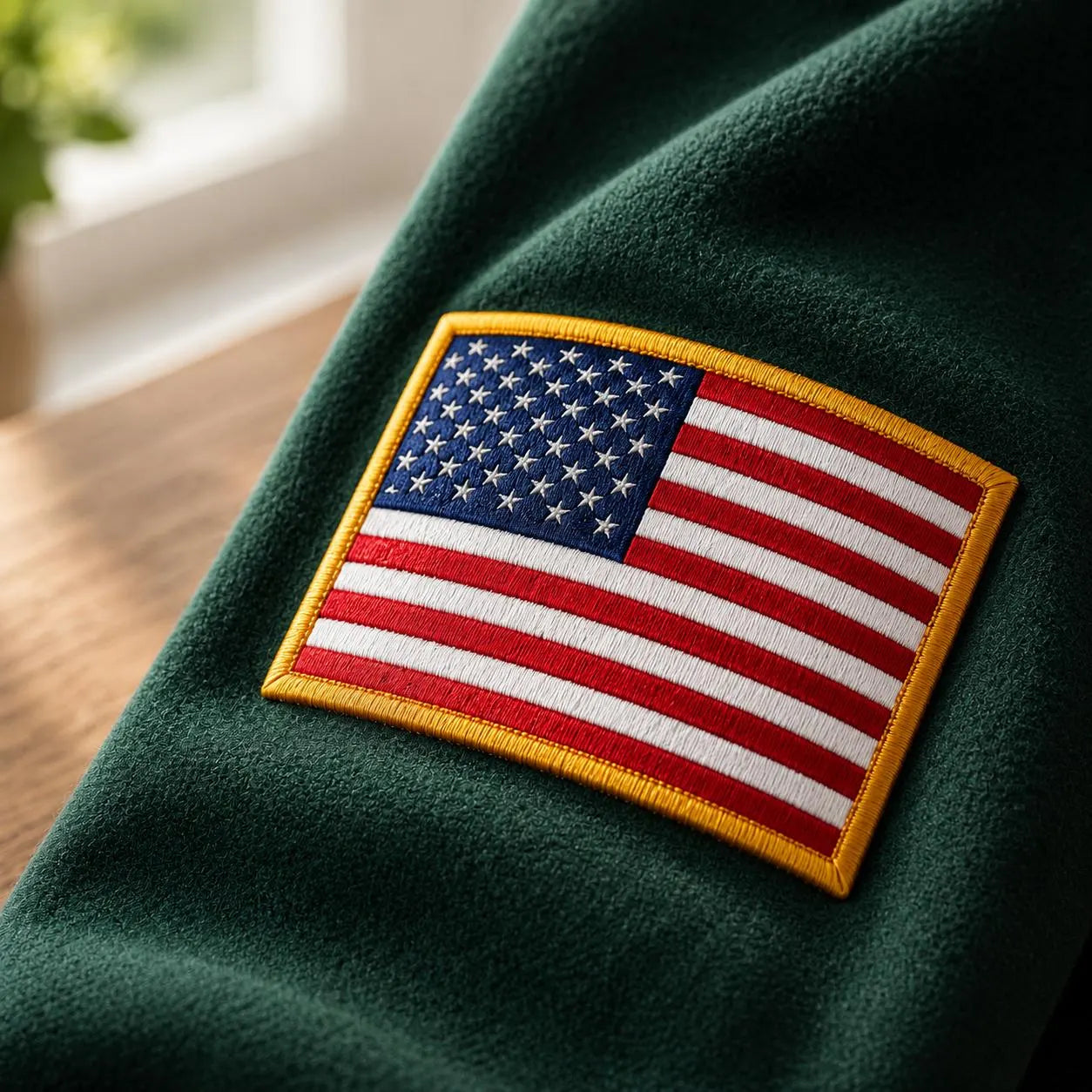 Patriotic Eagle Embroidery T-Shirt Sweatshirt Hoodie Quarter-Zip Sweatshirt