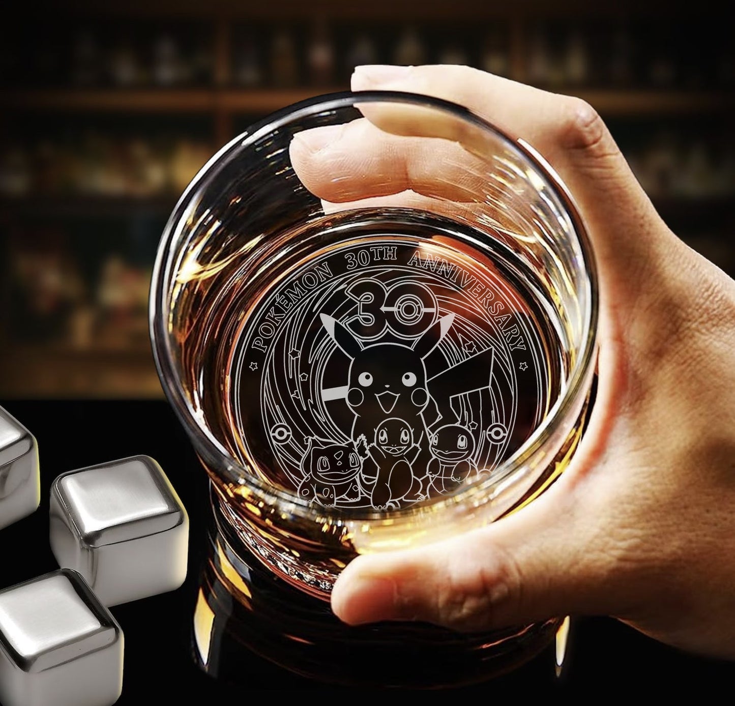 Pokémon 30th Anniversary Whiskey Glass