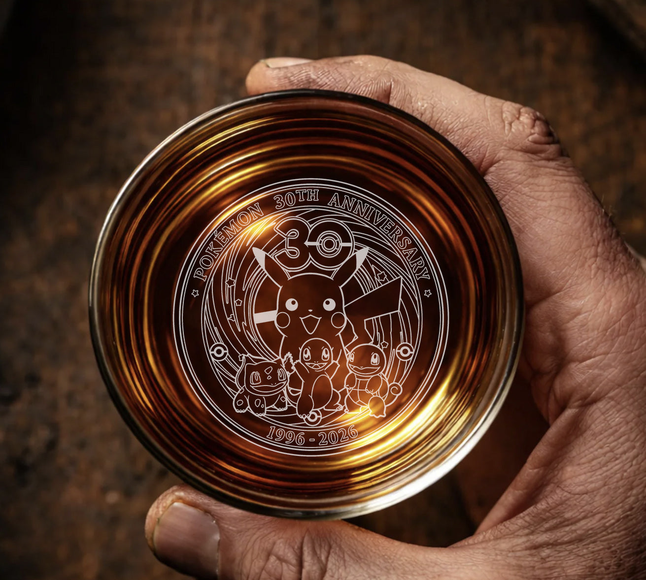Pokémon 30th Anniversary Whiskey Glass