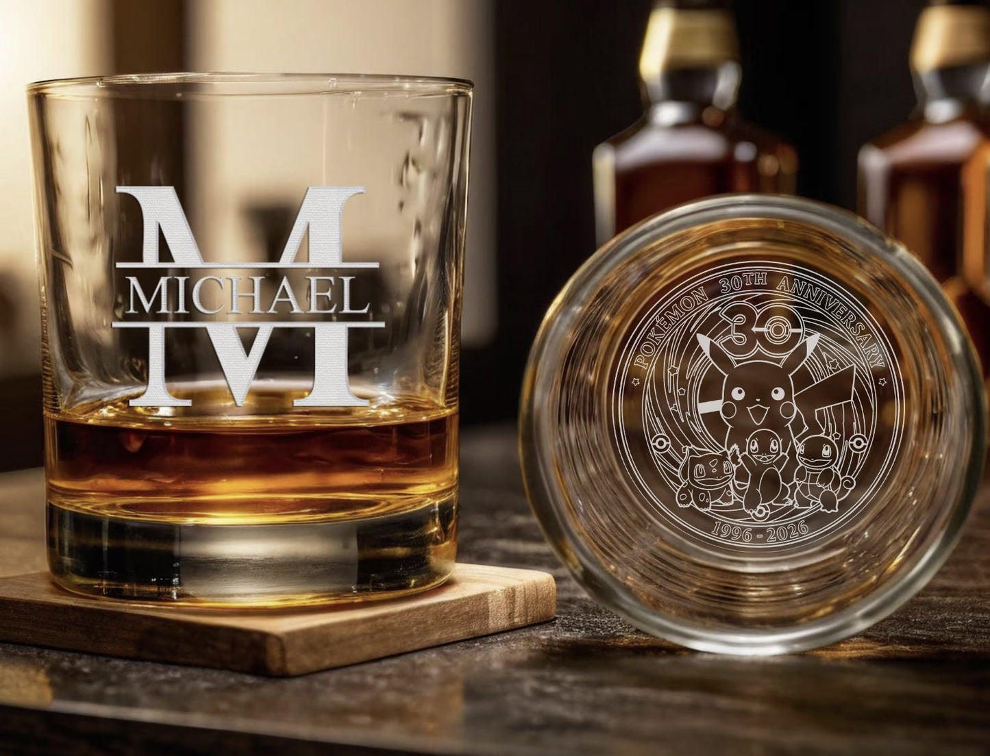Pokémon 30th Anniversary Whiskey Glass