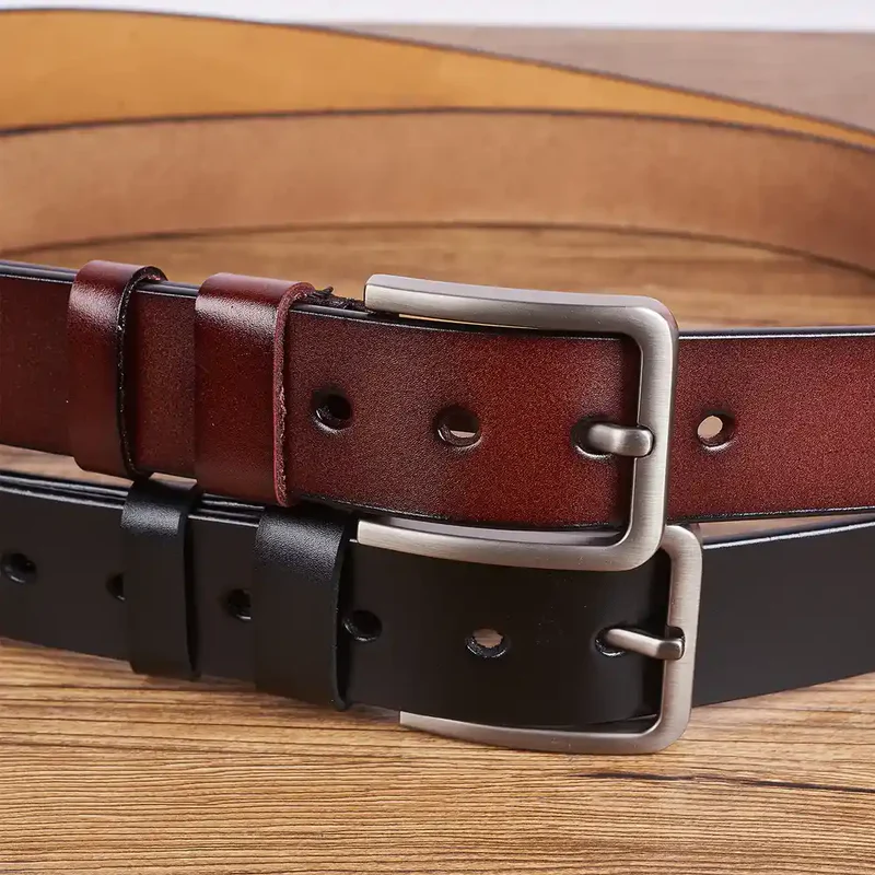 Couple I Love You For Who You Are - Personalized Engraved Leather Belt