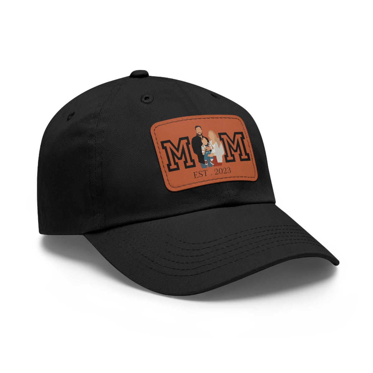 Custom MOM EST Hat with Leather Patch