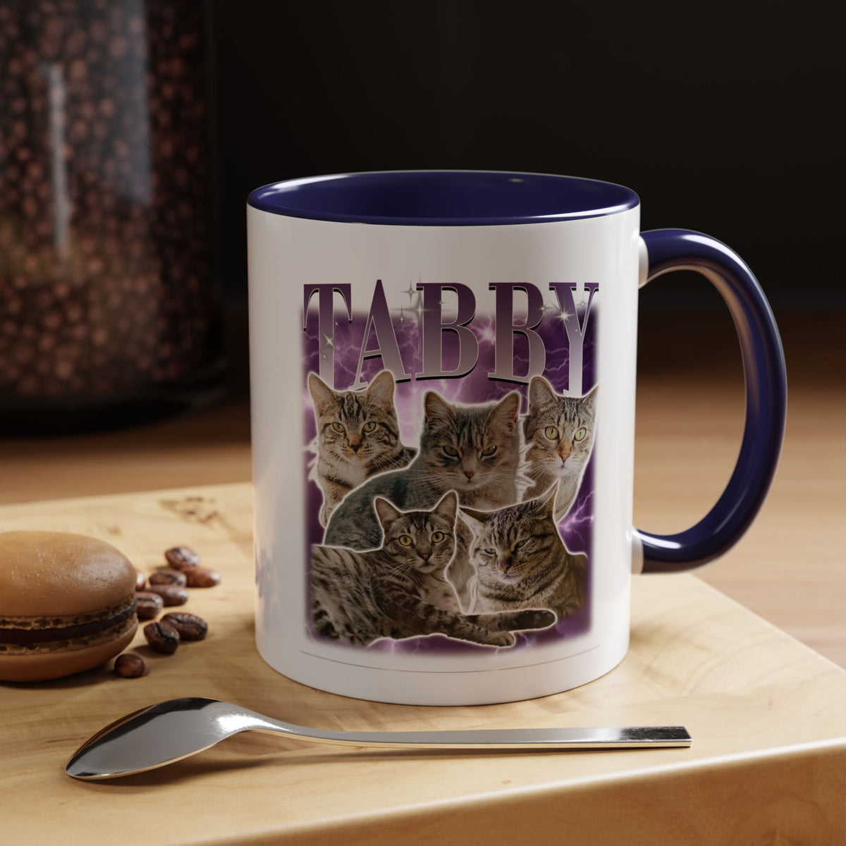Personalized Family And Pet Photo Accent Coffee Mug