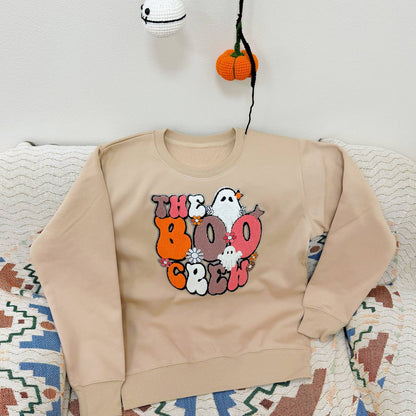 The Boo Crew Halloween Personalized Embroidery Patch Hoodie Sweatshirt T-Shirt