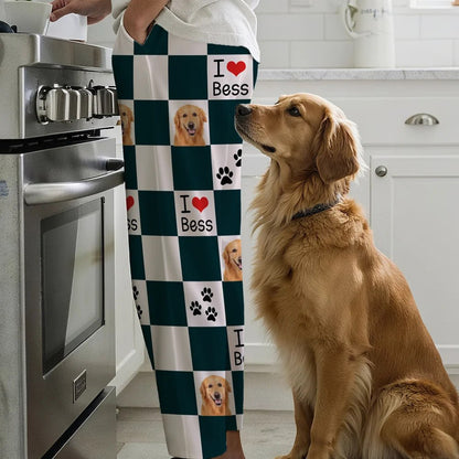 I ❤️ My Pet Pajamas – Custom Pet Dog Cat Photo & Name | Cozy Personalized Lounge Pants
